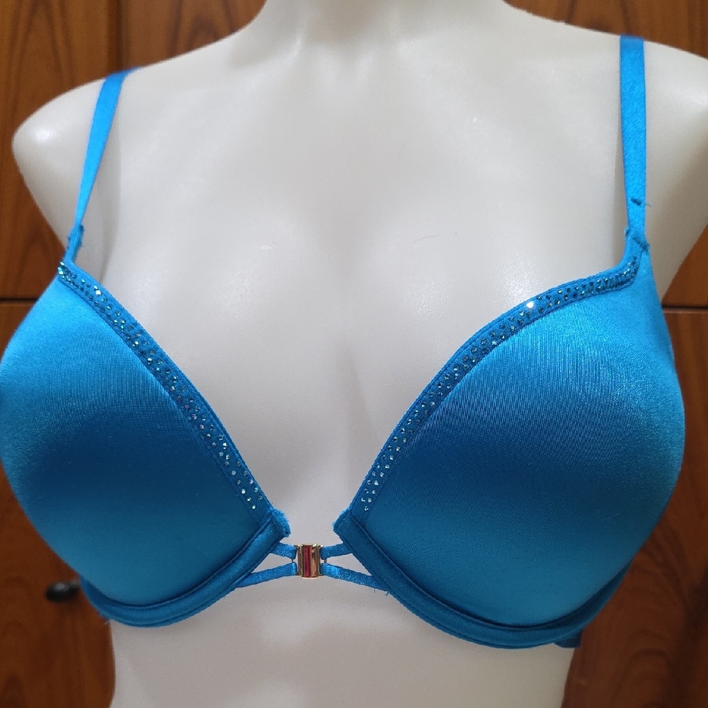 La SENZA Vibrant Blue Bra with Sparkling Accents